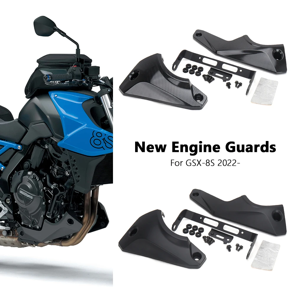 Motorcycle-Accessories-Engine-Guard-Protection-Cover-Black-Carbon-fiber ...