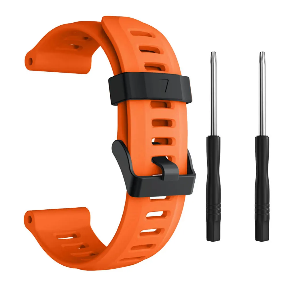 Silicone Watch Strap Wristband Bracelet – Soft Band Accessories with Tool