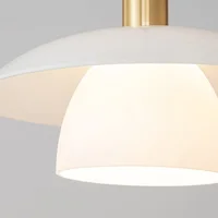 Petit lustre en cuivre postmoderne pour chambre à coucher, lampe de chevet, lumière d'allée, bar à trois têtes, restaurant nordique, personnalité 4