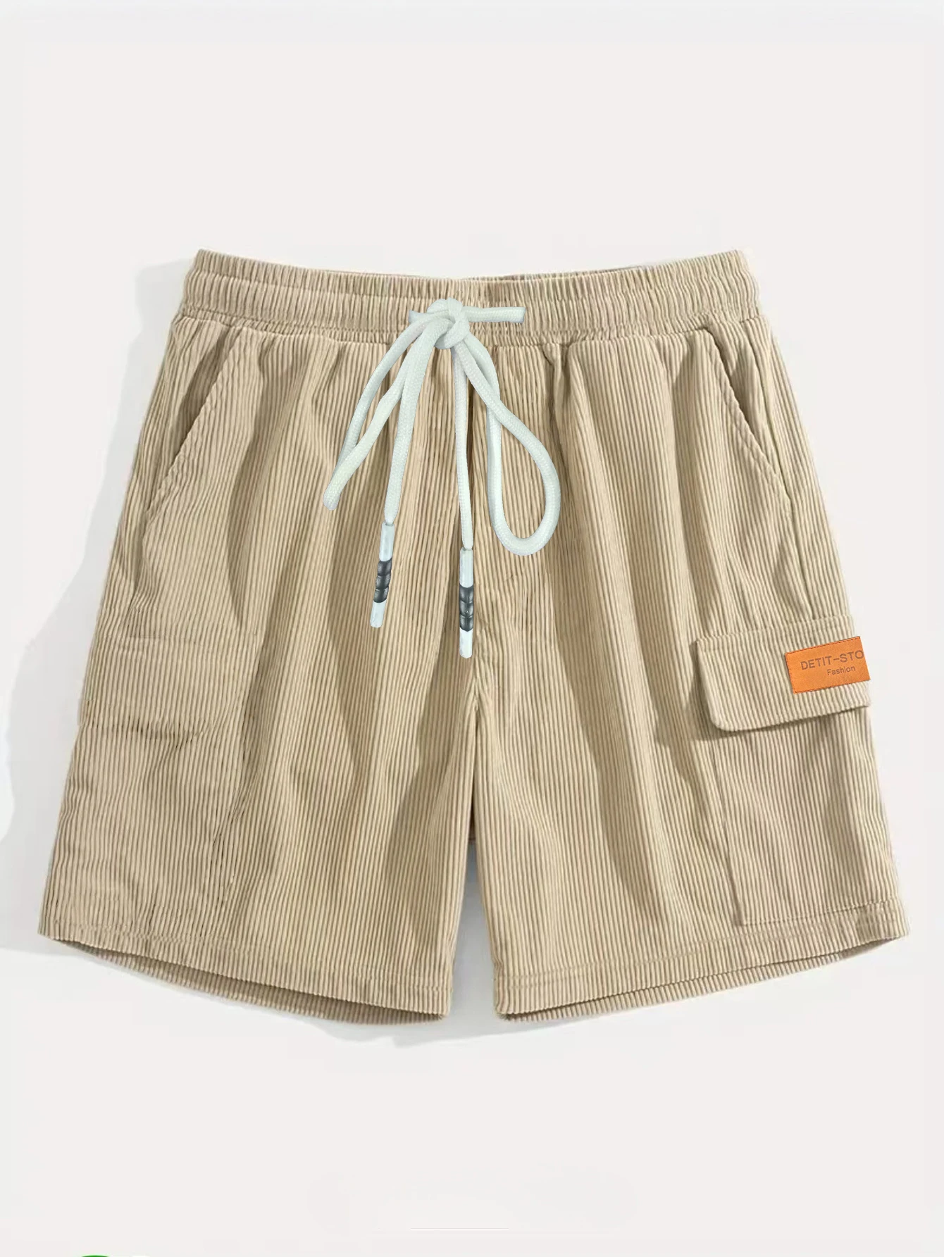 Corduroy Men's Breathable Casual and Sports Shorts with New Fashionable Textured Fabric