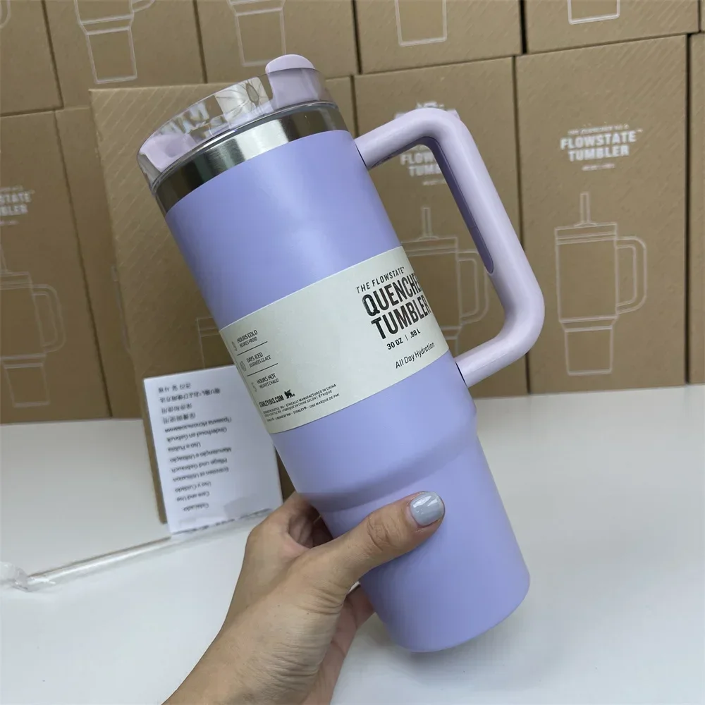 Вакуумный стакан с крышкой из нержавеющей стали, 40 унций | AliExpress