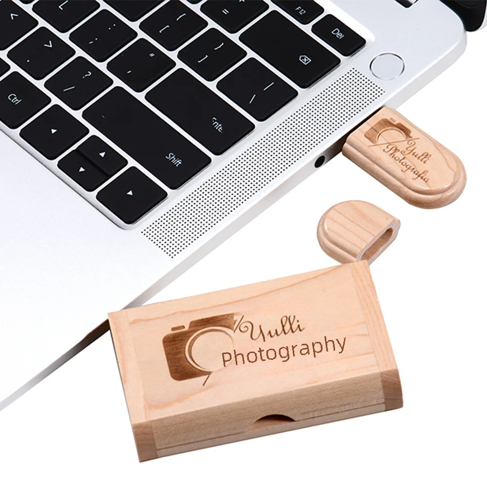 USB flash drive flash drive 10pcs/lot USB Flash Drive 2.0 Wooden Pendrive 4GB 8GB 16GB Pen drive 32GB 64GB 128GB Memory Stick Gift