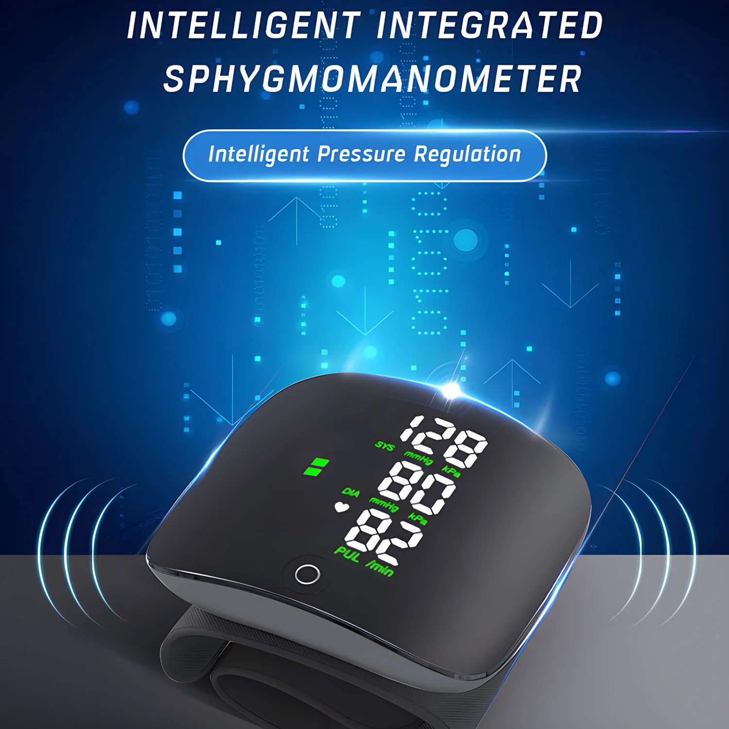 Rechargeable Wrist Blood Pressure Monitor Medical English Russian Voice Digitlal Tensiometro Health Sphygmomanometer Tonometer blood pressure monitor blood pressure meter