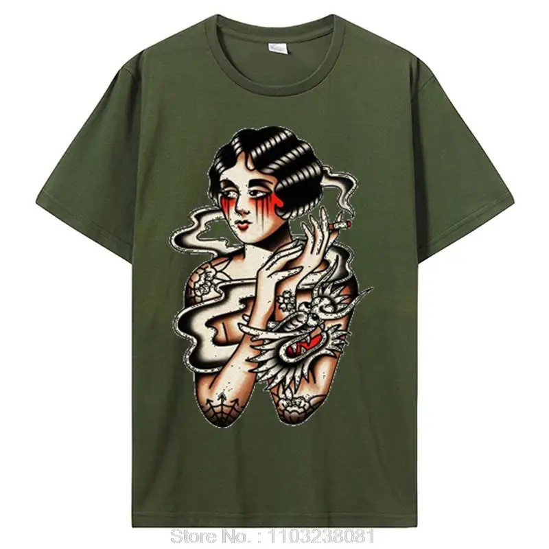 Verkauf Männer T Shirt Mode T-shirt Sommer Baumwolle Tops Pin Up Girl Hot Rod Rockabilly Tattoo Musik Garage Oldschool V8 USA_voghion.com