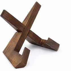 Elegant Wooden Cookbook and Reading Stand with Flat Base (1pc)