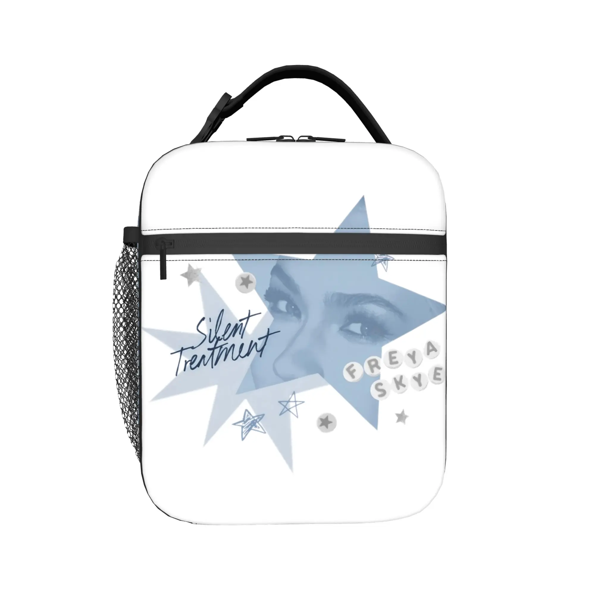 Freya Skye Lunch Bag Silent Treatment Retro-Lunchbox für Kinder, Reisen, praktische Kühltasche, Thermo-Tragetasche, Handtaschen – Detail 2