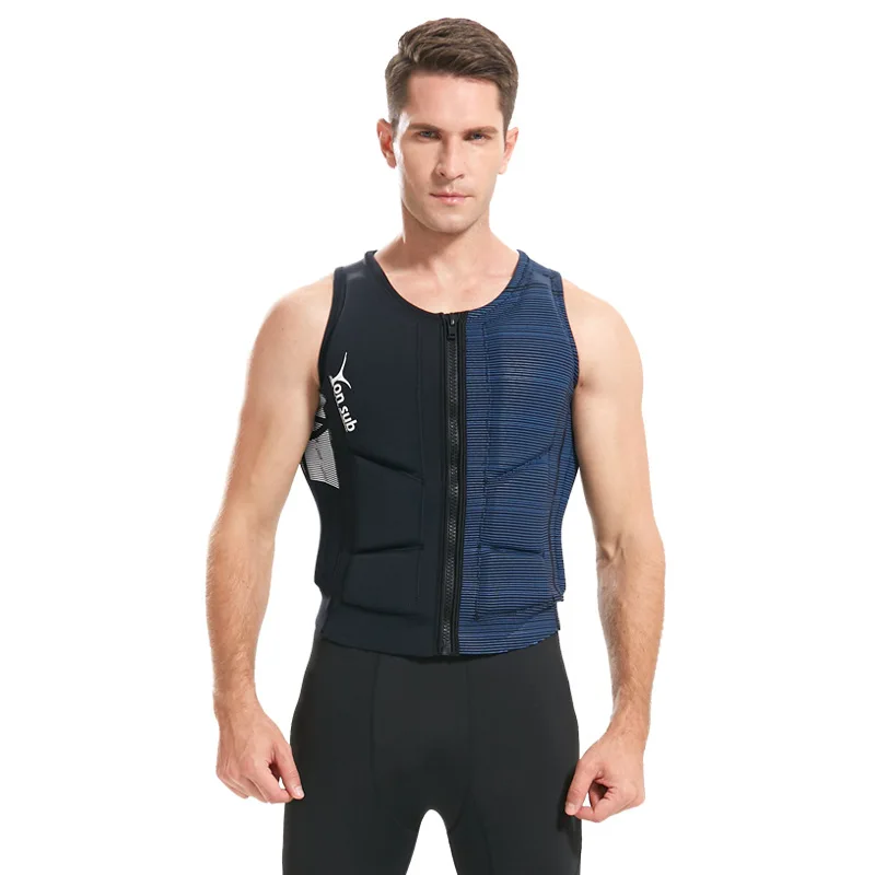 Life Jacket Buoyancy Vest for Water Sports Adult Swim Surfing Ski Rescue Boats Drifting Fishing Aid Clothing Neoprene Zip Up