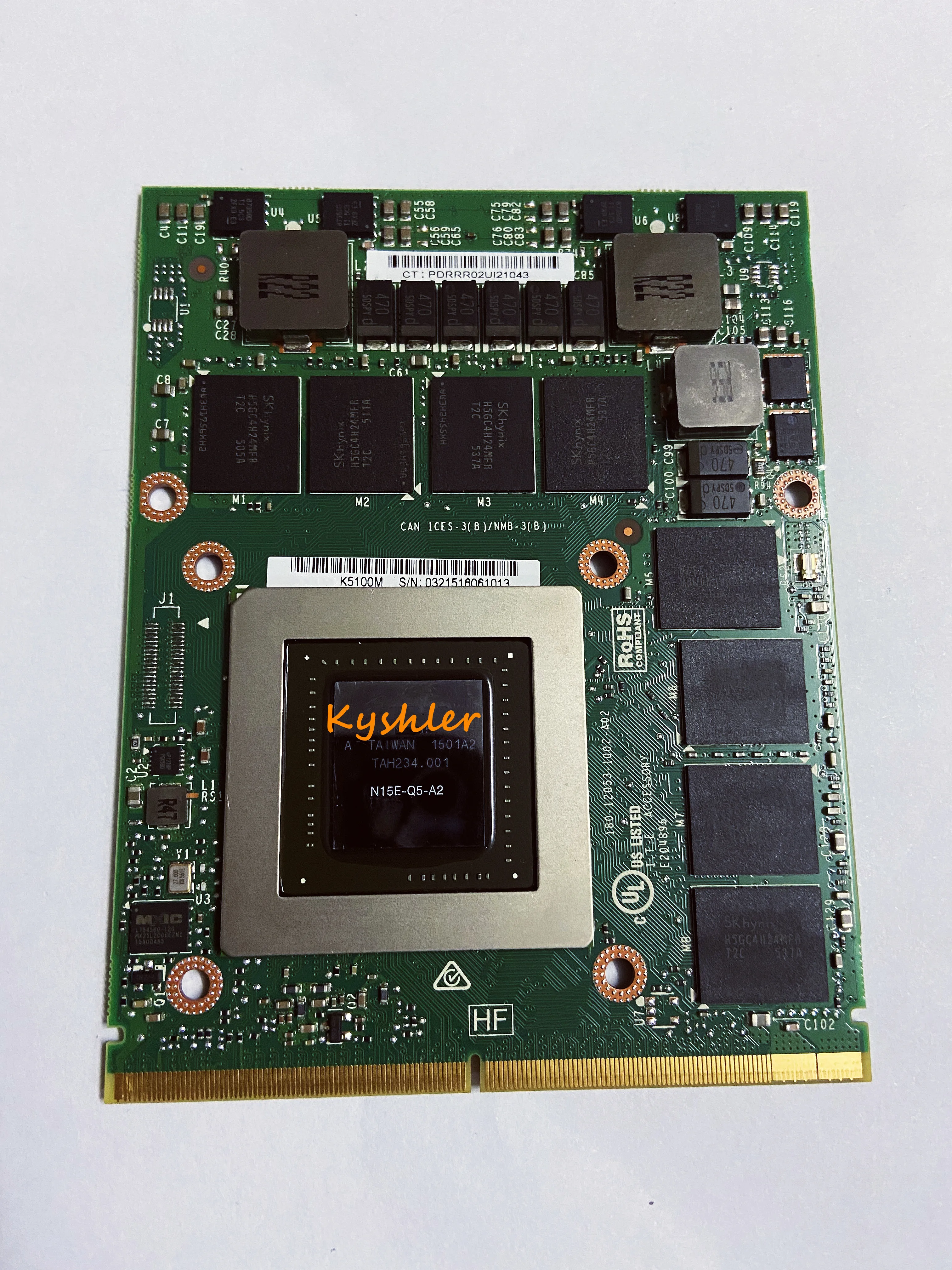 Quadro K5100M GDDR5 8G For iMac A1311 A1312 HD6970m Upgrade