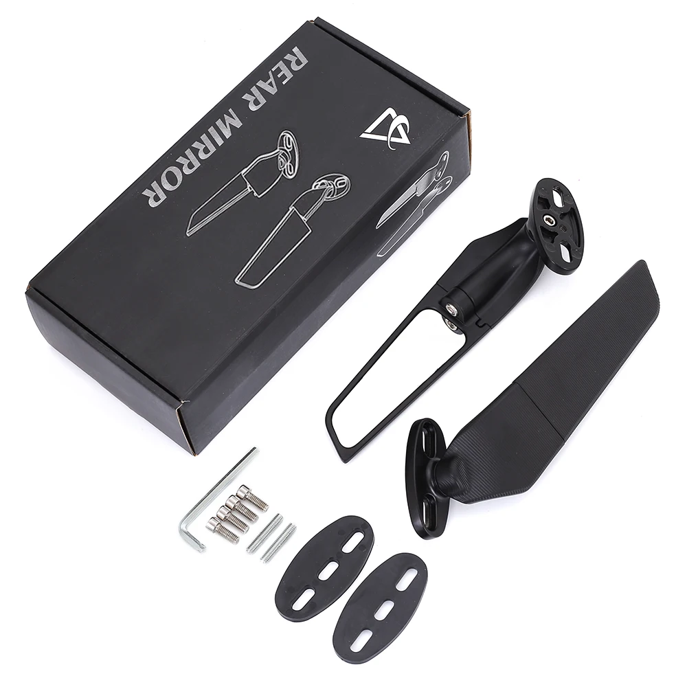 조정 가능한 회전 백미러, 야마하 YZF R25 R3 25 R15 용, 수정된 윈드 윙