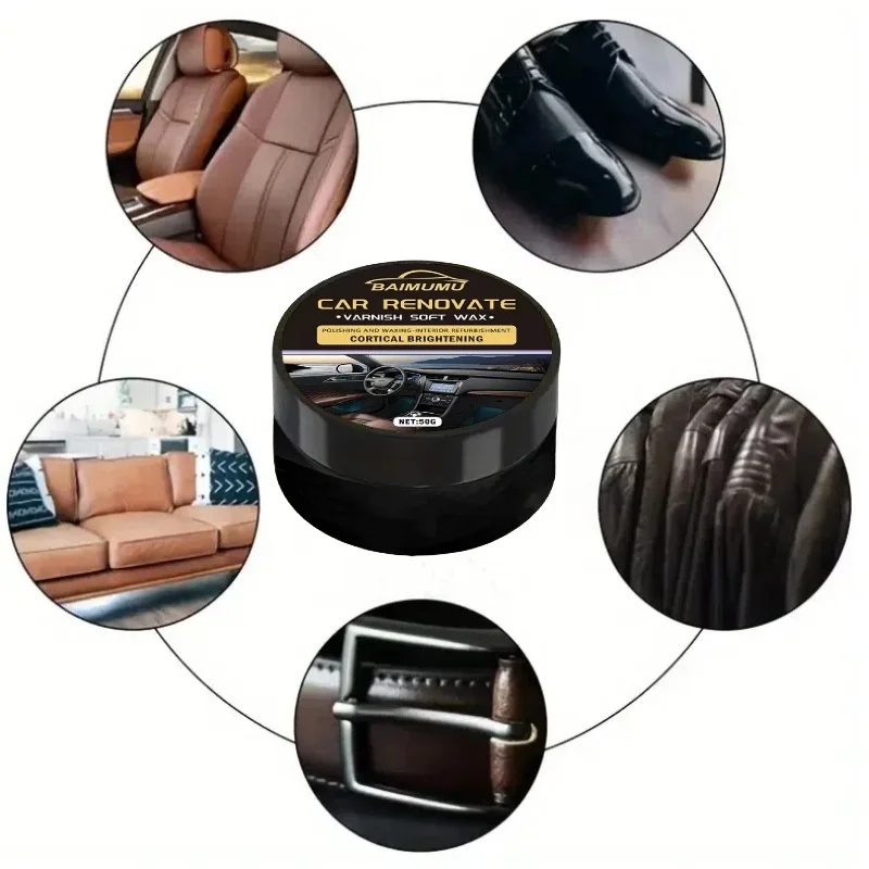 Leather Repair Kit Leather Plastic Repair Wax 50g Car Interior Leather Repair Wax Car Seat sofa Leather Dashboard Plastic Refurbishment