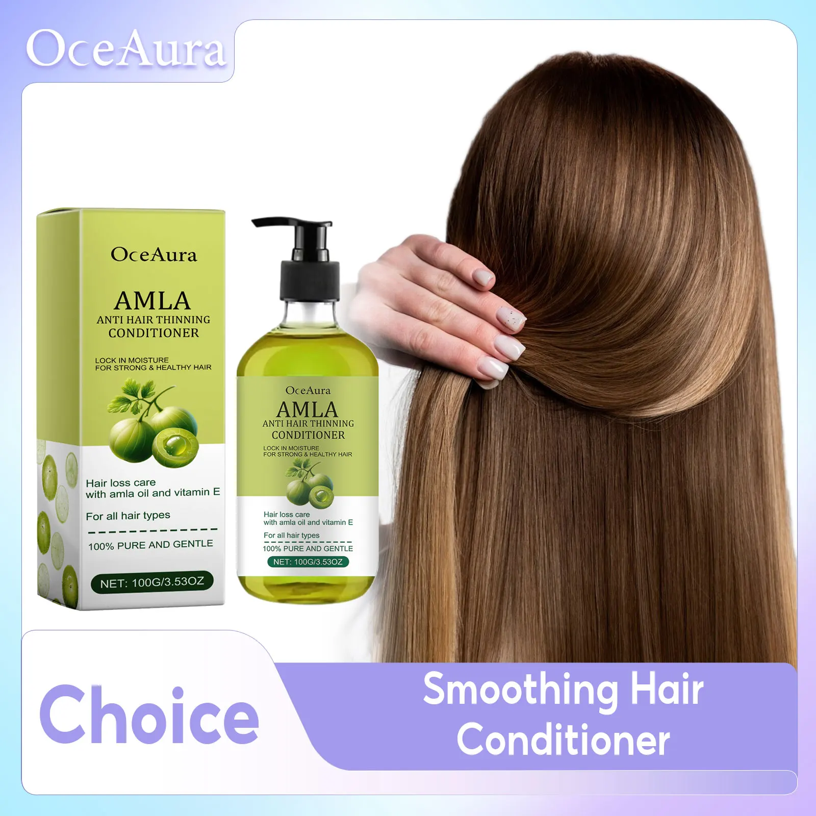 Amla Oil Smoothing Nourishing Moisturizing Repair Perm Straighten Dyeing Damaged Hair Care Products hair conditioner For Women