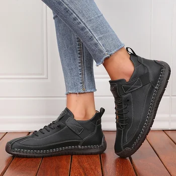 المرأة الأحذية المسطحة 2025 الربيع الصيف الرجعية الدانتيل يصل حذاء كاجوال جودة عالية المألوف النمط البريطاني المضادة للانزلاق أحذية التنزه 6