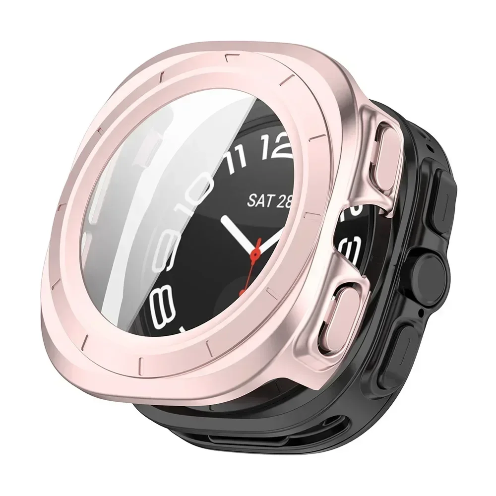 Ultra-Durable Tempered Glass Screen Protector & Bumper Cover for Samsung Galaxy Watch 7 Ultra