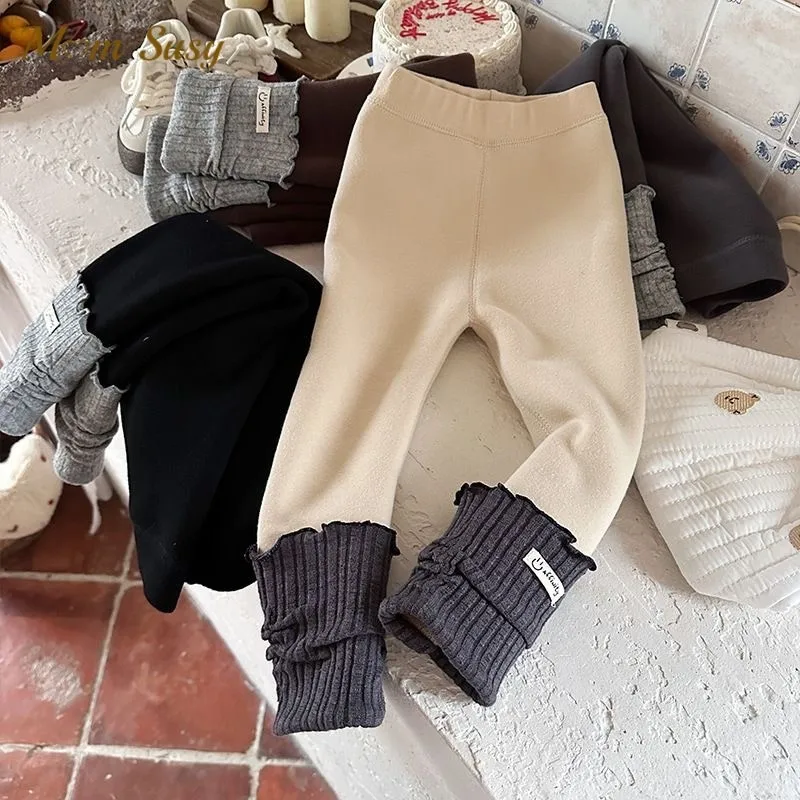 Moda neonata Legging lettera stampa pantaloni inferiori neonato bambino bambino primavera autunno inverno pantaloni caldi vestiti per bambini 1-10 anni