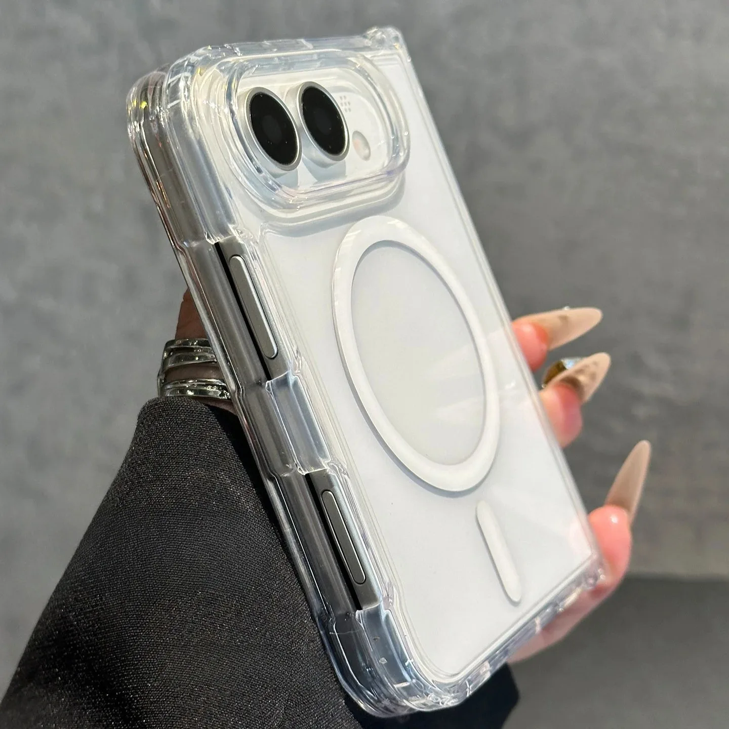 Premium Clear Magnetic Wireless Charging Case with MagSafe Compatibility