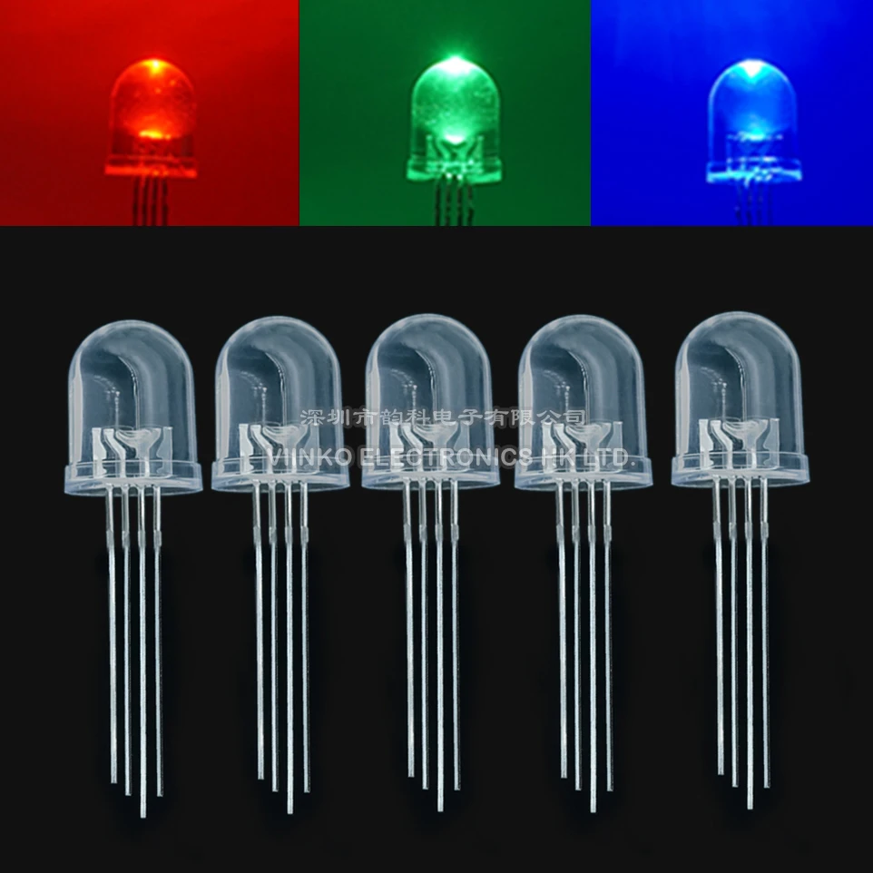 Green background palm Morse code 10pcs 10mm 4pins Full-color Rgb Led Common Anode / Cathode Transparent /  Fog F10mm Tri-color Light Emitting Diode Red Green Blue - Diodes -  AliExpress