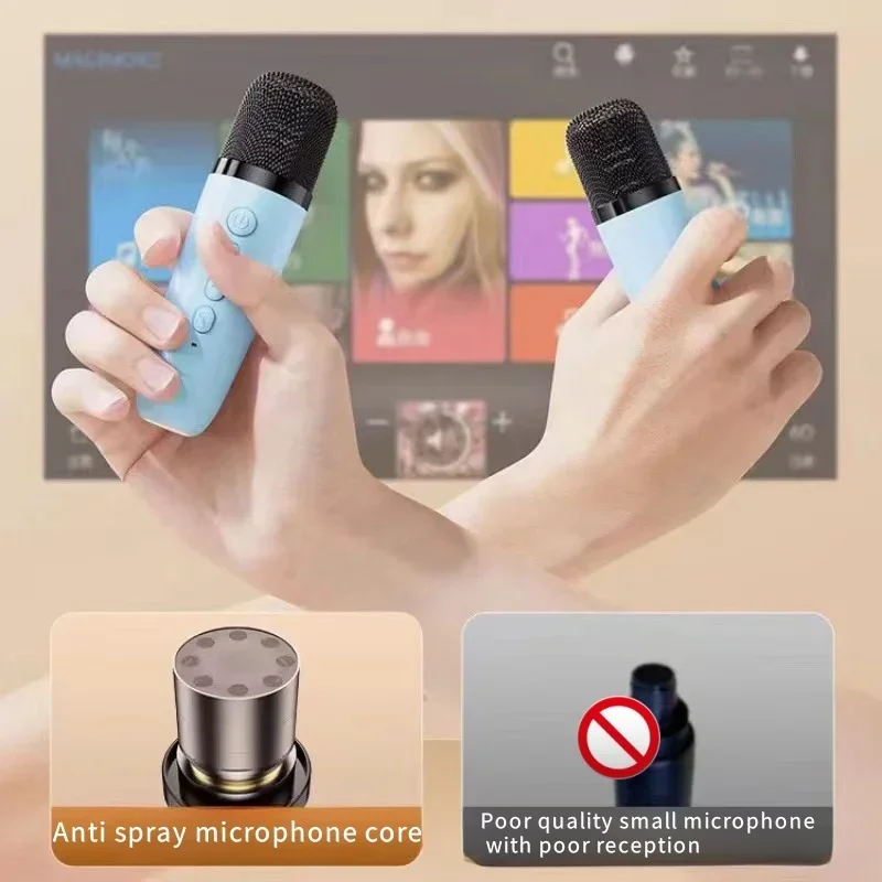 مكبر صوت لاسلكي بلوتوث ، نظام صوتي محمول ، ملون+مي...