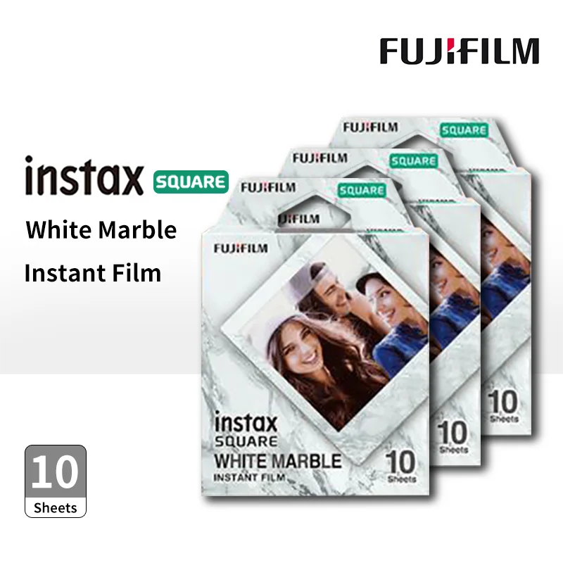 10-50 Sheets Fujifilm Instax Square Rainbow/Star/MONO/White /Black Frame Film Photo Paper For SQ10 SQ6 SQ20 Instant Film Camera