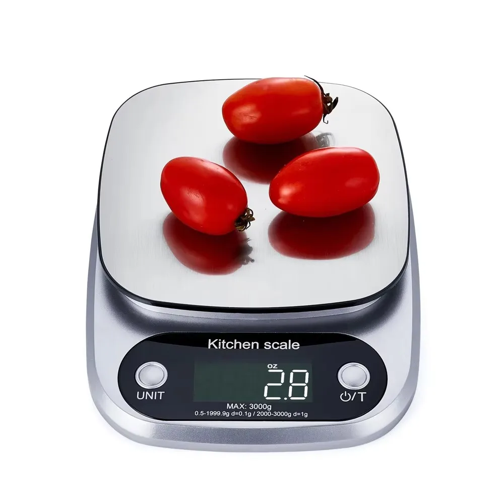 Electronic Scale Silver Kitchen LCD