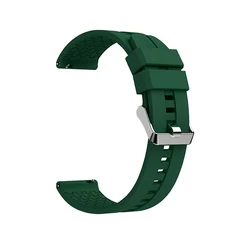 High-Quality Silicone Watch Strap, Adjustable 20mm/22mm Wristband Replacement for GT 2 Pro (BMSgt-dark green)
