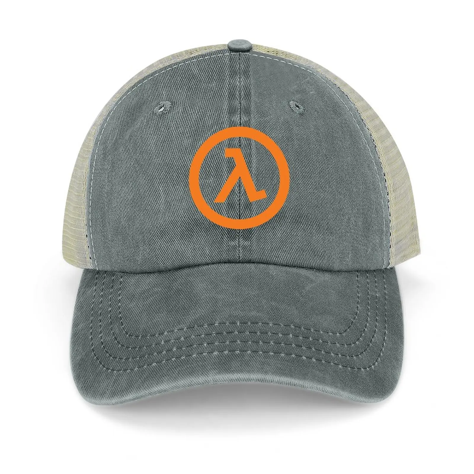 

Half Life Lambda Logo (black background) Cowboy Hat Snapback Cap Beach Outing Beach Hats Baseball Cap Mens Cap Women'S
