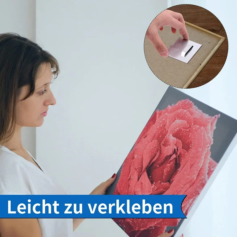 Ganci Per Quadri Extra Large - 4 Pezzi Con Viti - Supporto Fino A 90kg - Ideali Per Specchi, Cornici E Decorazioni - Foto 5