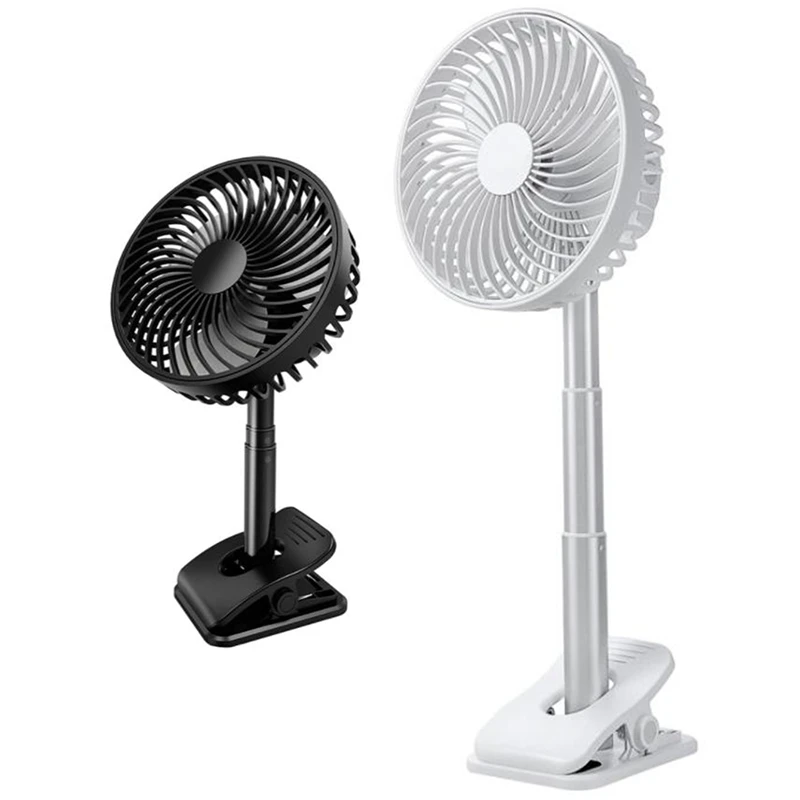 

JFBL Hot Battery Operated Telescoping Clip On Fan -Quiet Portable Desk Fan For Office,Travel,Home,360 Degree Rotation