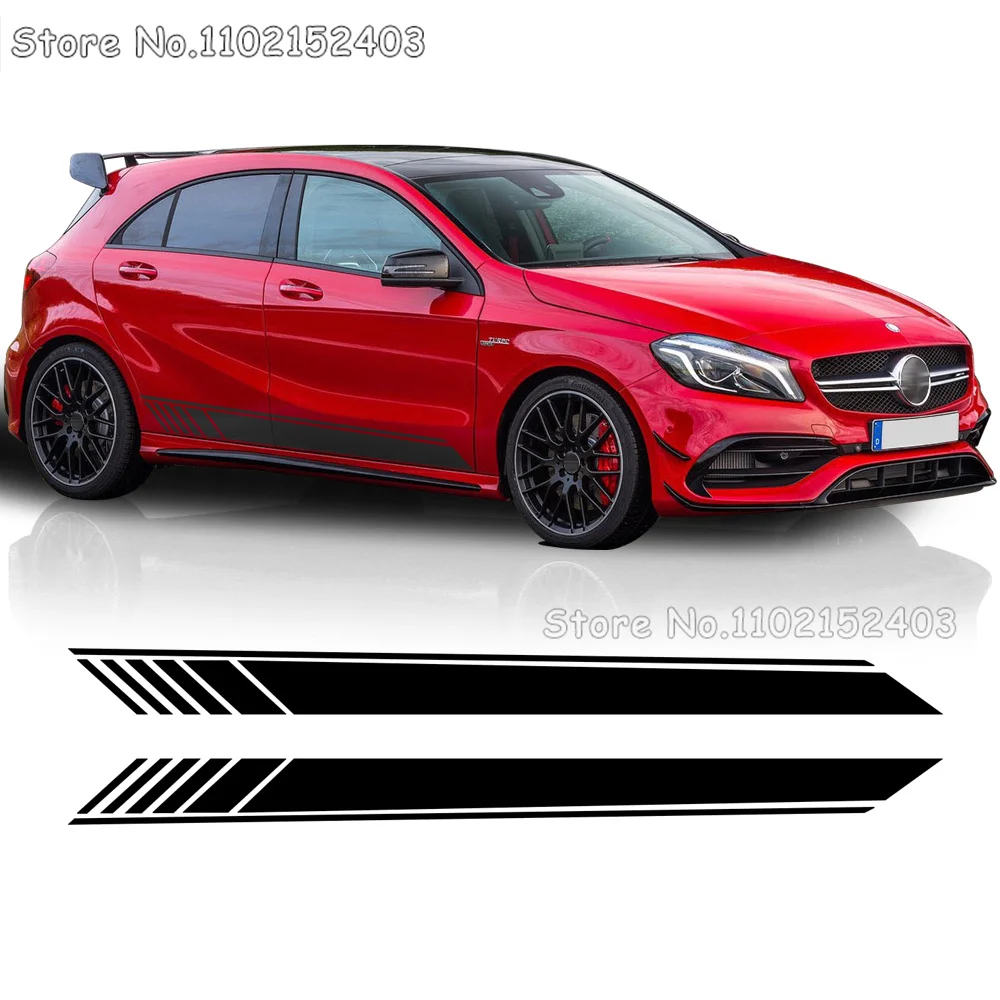 Skirt Stripe Vinyl Decal Car Sticker For Mercedes Benz W176 A Class