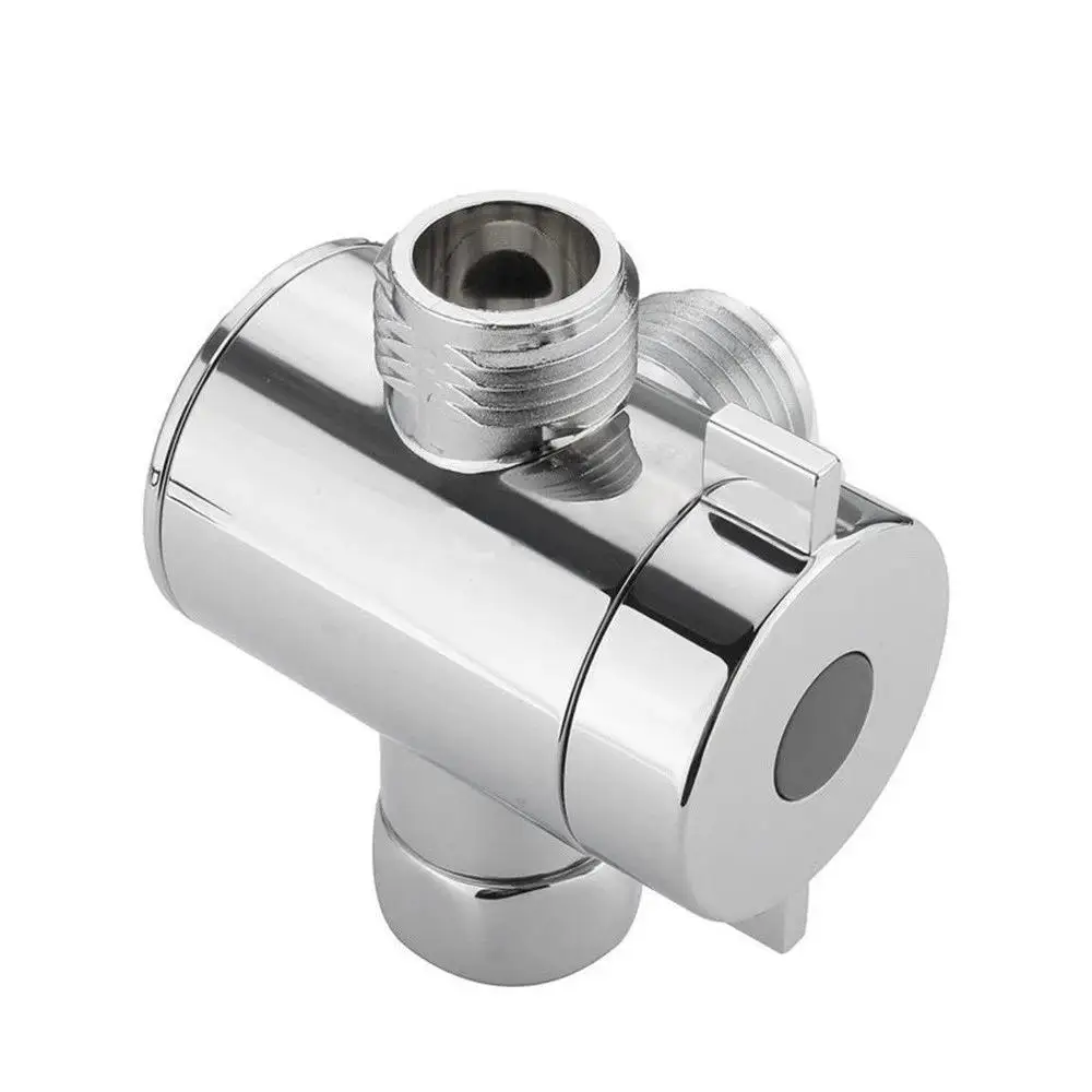 Shower Diverters Connector Toilet Bidet Water Separator Faucet Splitter Valve Three-way Water Diverter T-shaped Adapter 4