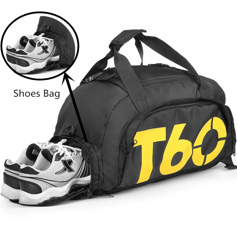 Portable Travel Duffel Sports Gym Tote Bag Convertible Backpack Fitness Handbag 
