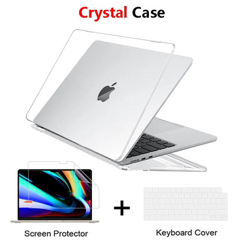 Custodia In Cristallo Per Apple Macbook Air 13.6 A2681 Pro 14.2 16.2 A2442 A2485 M1 M2 Cover Per Laptop Con Chip Per Macbook Pro Air 13.3 A2337