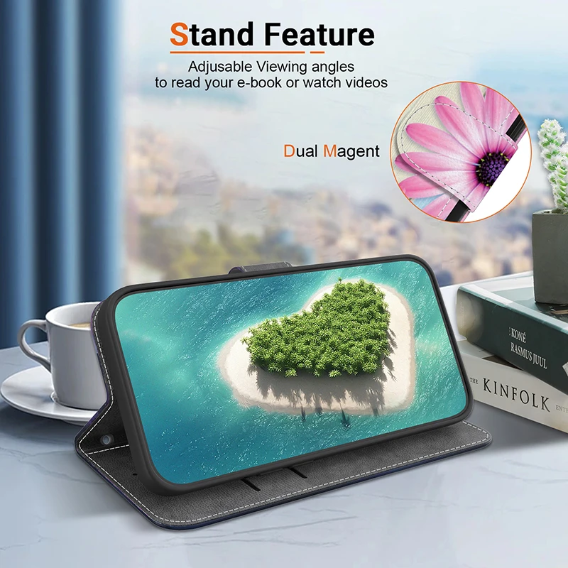 Magnetic Leather Flip Wallet Phone Case