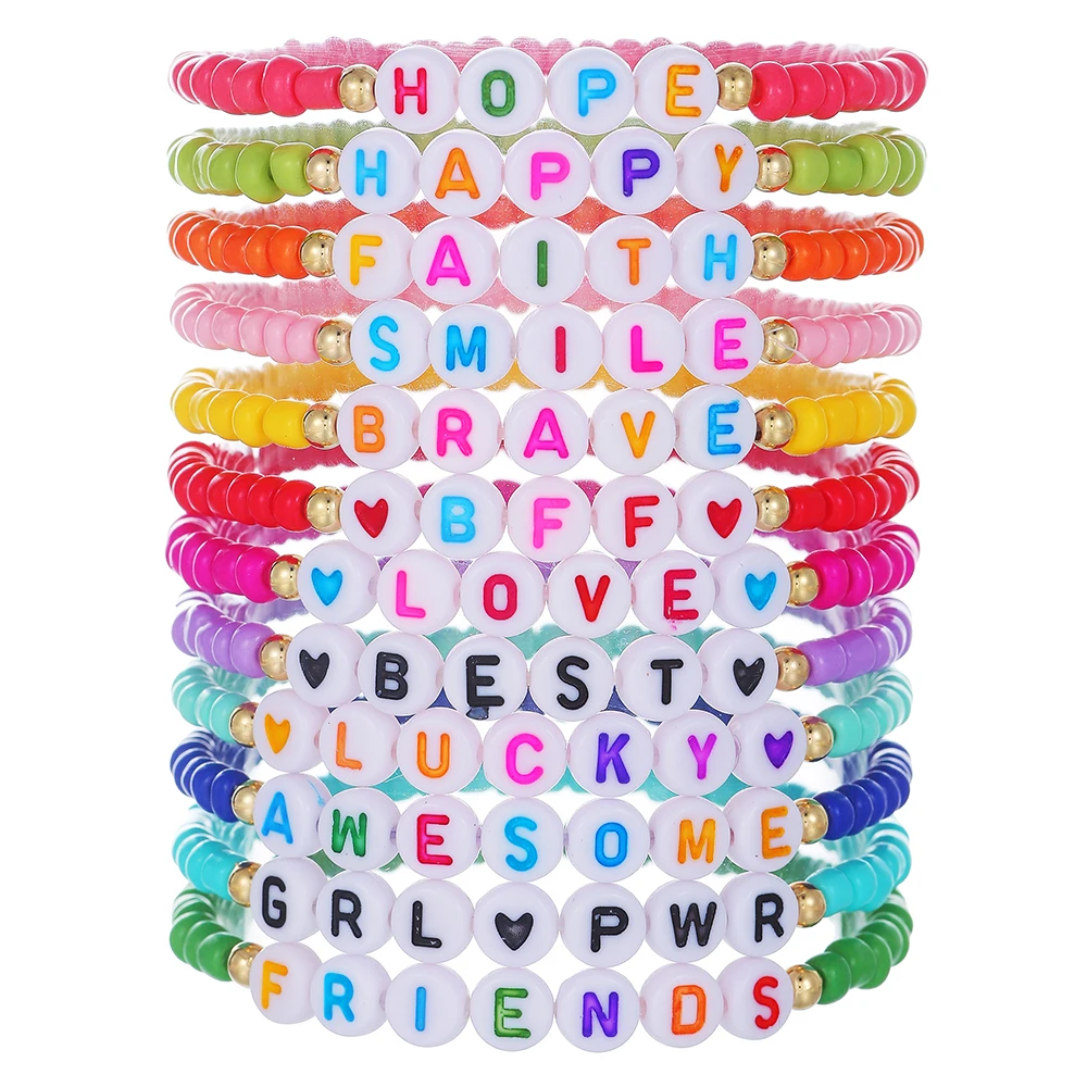 thumbnail image 1 of Juego de 14 pulseras de arcilla polimérica suave con diseño de rebanadas de colores variados de Taylor Swift, pulsera con diseño de abanico de Taylor Swift, joyería de cerámica suave para regalo, 1 of 5