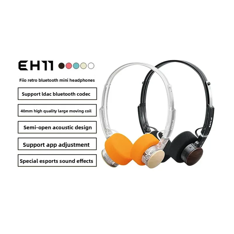 FiiO EH11 Retro Bluetooth Headphones Small Over-Ear Design