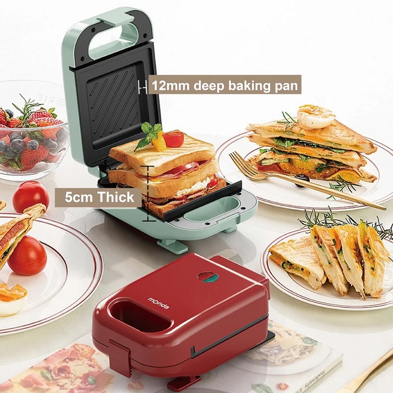 550W Electric Sandwich Machine Waffle Maker Toaster Multifunctional Breakfast Machine Donut Toast  Press Light Food Machine 220V 3