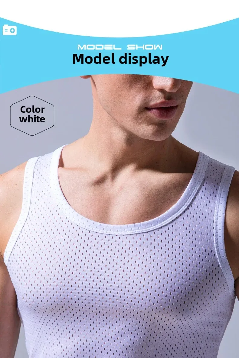 Breathable Men's Stringer Tank Top