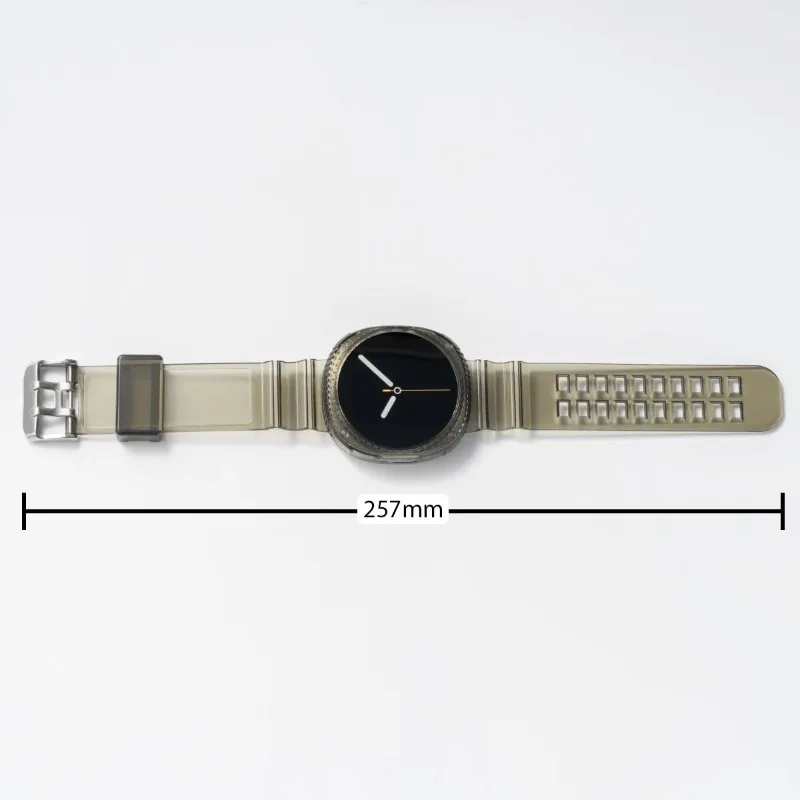 케이스 + 스트랩 삼성 갤럭시 워치 8 40mm 44mm 밴드 투명 실리콘 팔찌 액세서리