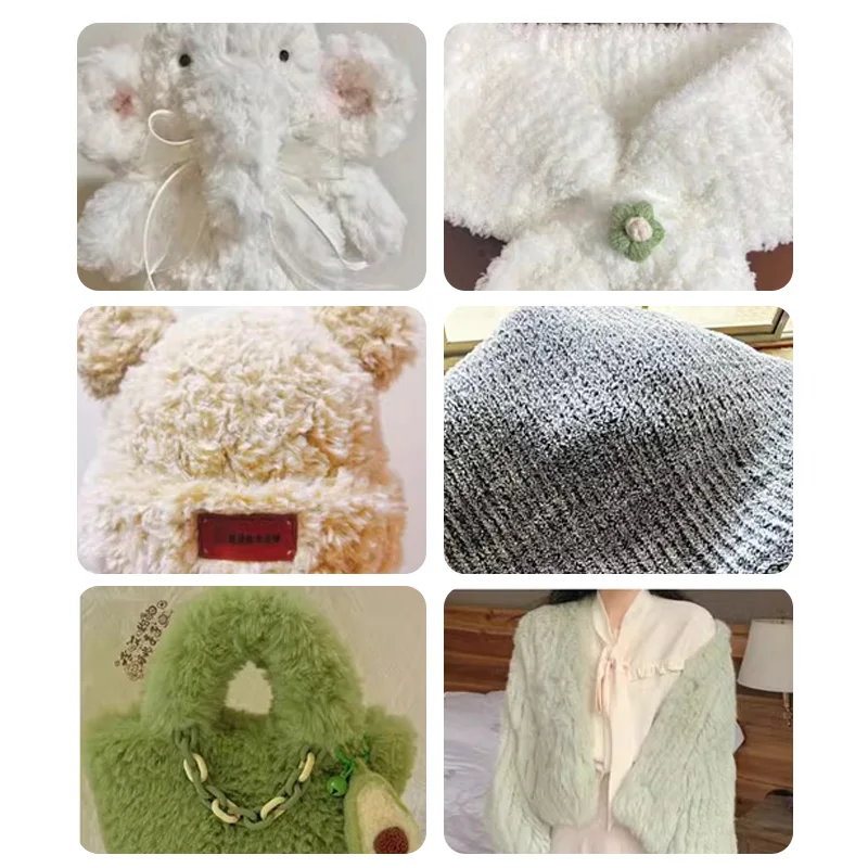 50g/Roll Mink Wool Yarn Faux Fur Cashmere Knitting Yarn For Hand Knitting Crochet Sweater Scarf Hat Fluffy Mink Yarn Thread 3