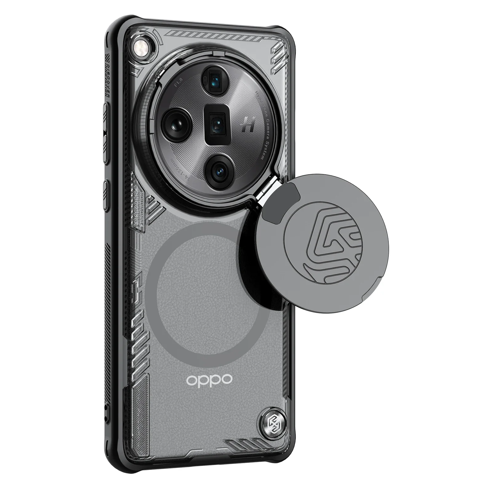 Oppo Find X7 Ultra 5G NILLKIN 케이스, Magsafe 아이스블레이드 소품, 마그네틱 충전 어댑터, 카메라 보호 후면 커버