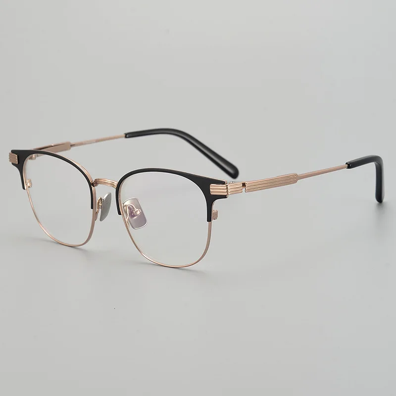 

Luxury Brand Fashion Round Vintage Titanium Glasses Frame Men Women Retro Myopia Optical Prescription Top Quality design Eyewear