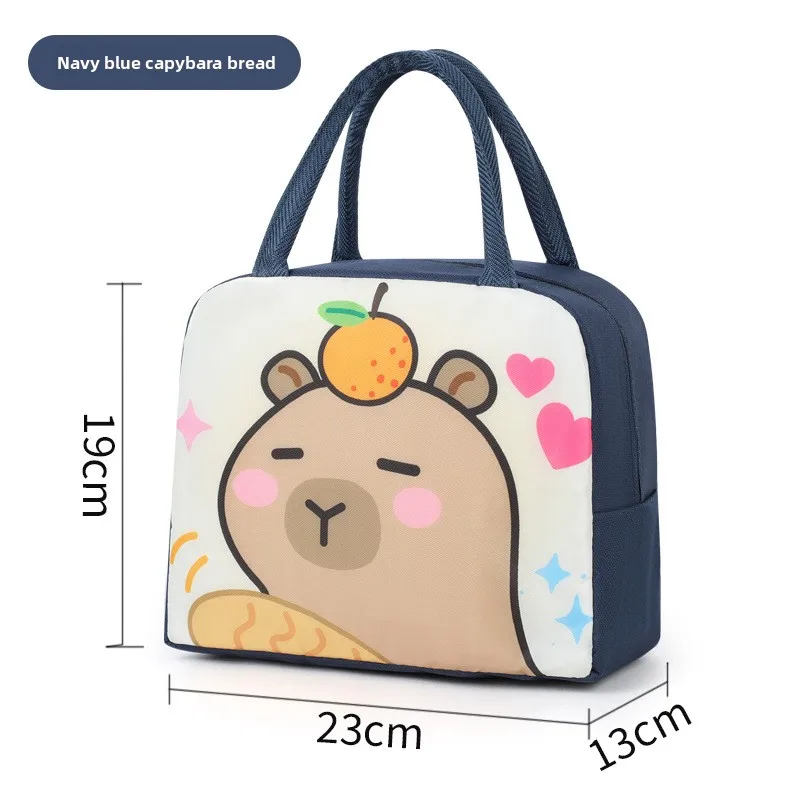 New Cartoon Lunch Box Bag For Students Children Handheld Bento Bag Work Lunch Carrying Bag Insulated Meal Container Organizer
