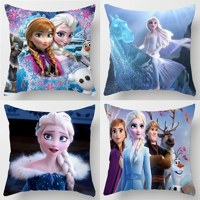 Gros oreiller en peluche la Reine des Neiges Disney 