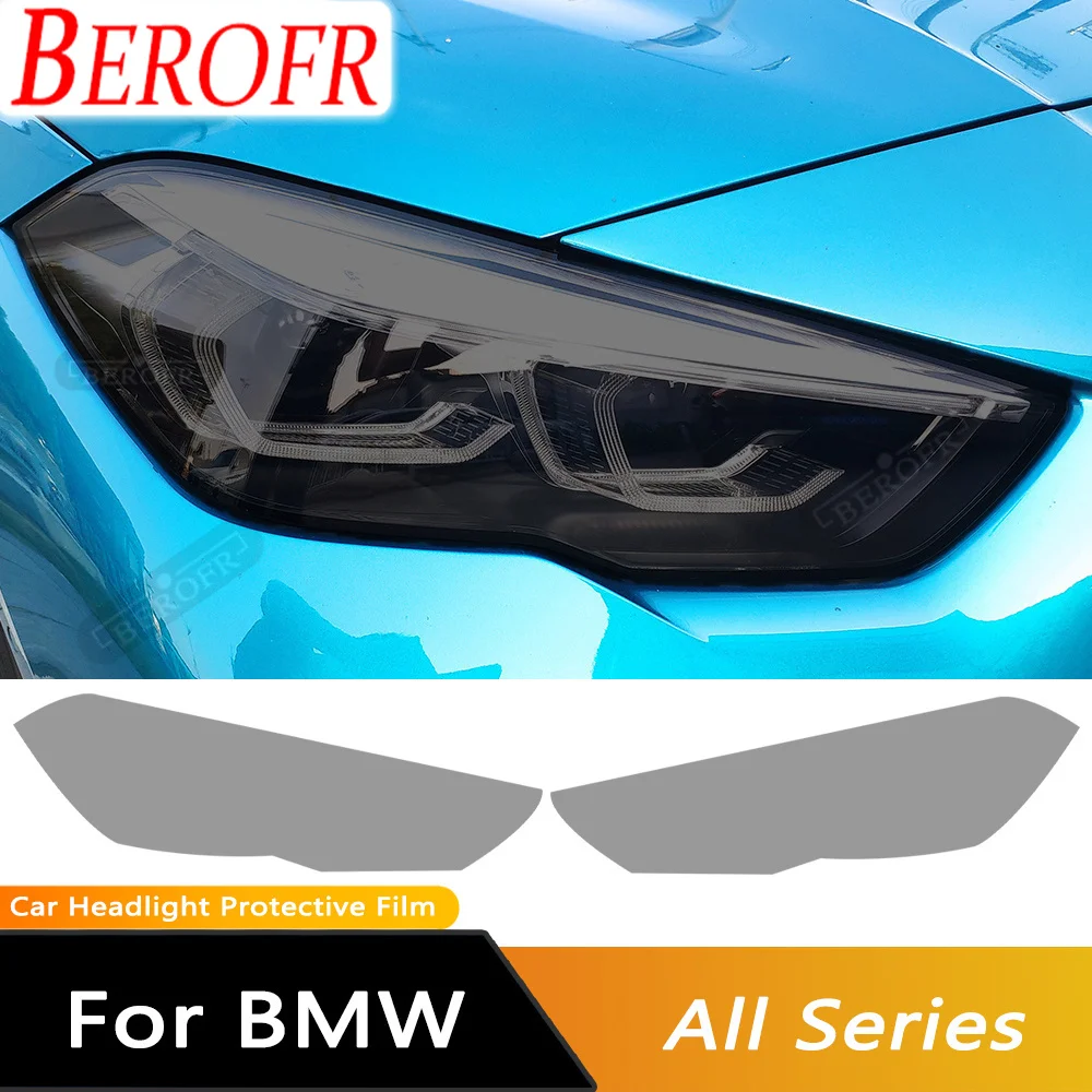 

Защитная пленка ТПУ для автомобильных фар, оттенок дымчатого черного цвета, стикер для BMW F30, F31, G20, F10, F11, G30, F40, F32, F22, F36, F07, F34, G32, G11, G15