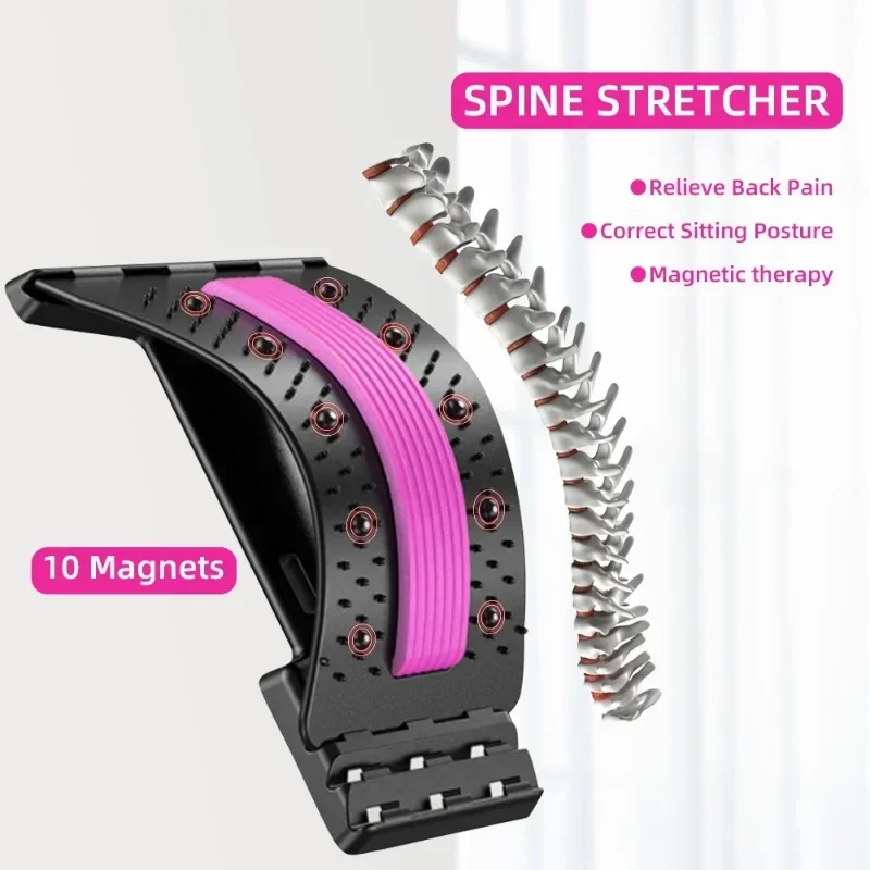 

Muscle Relaxation Stretcher Magnetic Back Massage Treatment To Relieve Lower Lumbar Pain Neck Stretching Cervical Spine Support