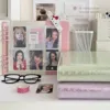 MINKYS Original Design Glittery Love Heart PU 6 Space Kpop Photocard Binder Collect Book Idol Photo Card Holder Photocards Album 1
