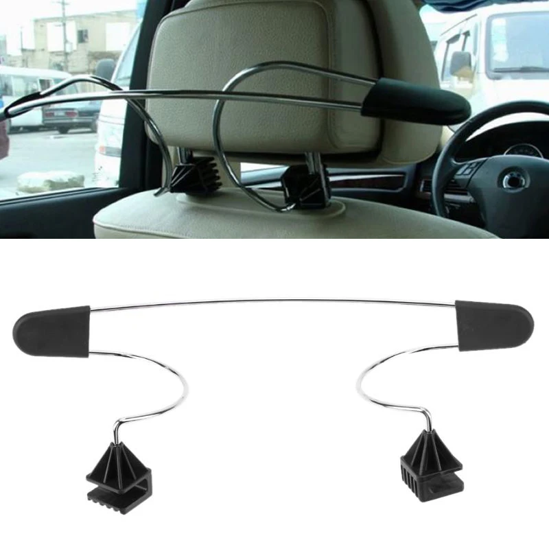 Universal Stainless Steel Car Coat Hanger Auto Seat Headrest Clothes Suits Holder Hook Accessories Car Styling Auto Supplies Car Coat Hanger Car Hook
