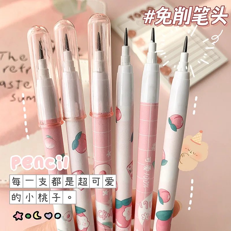 6 pcs Pencils Extensible Pencils Primary School Students Replaceable ...