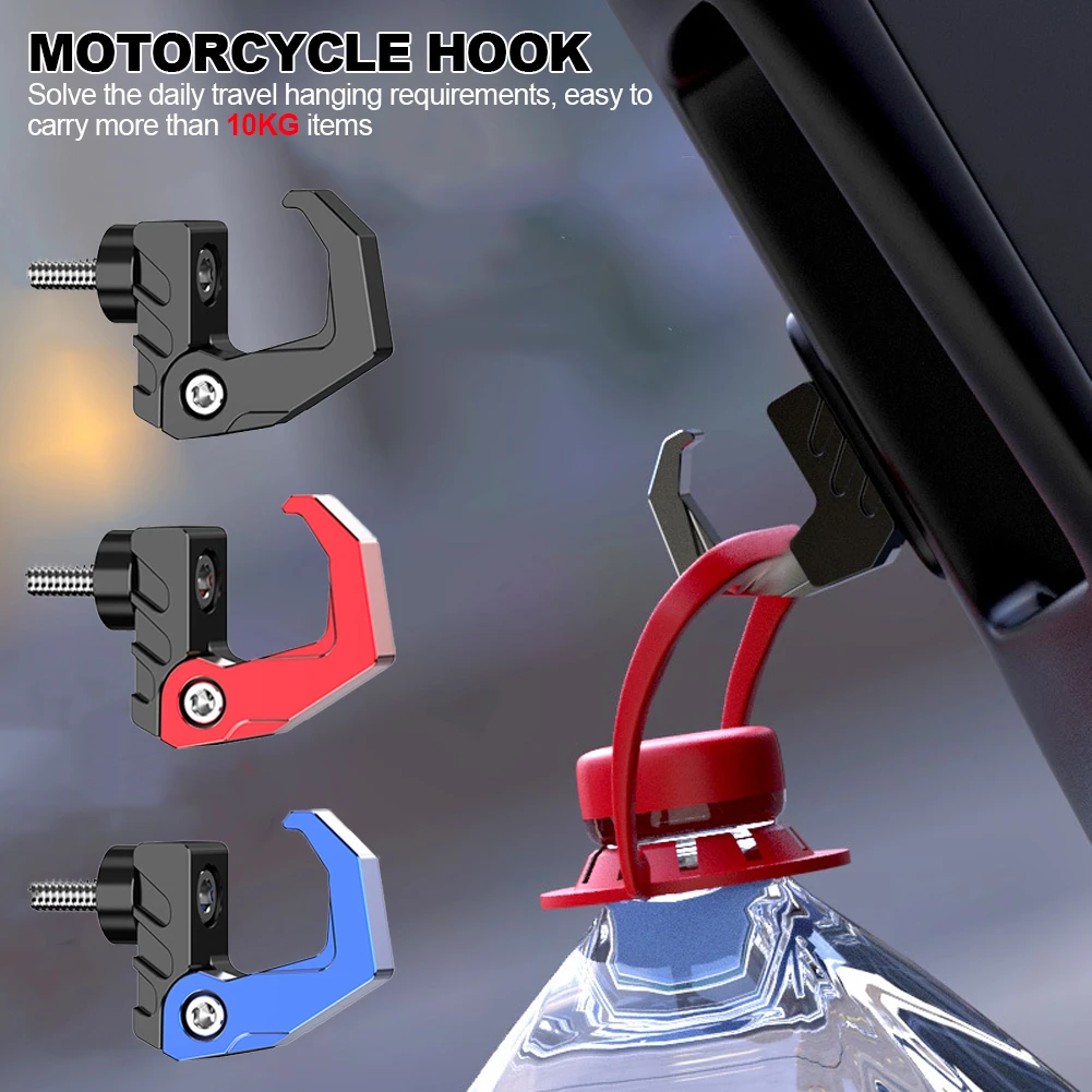 Motorcycle Hook Helmet Holder Aluminum 6mm Screw