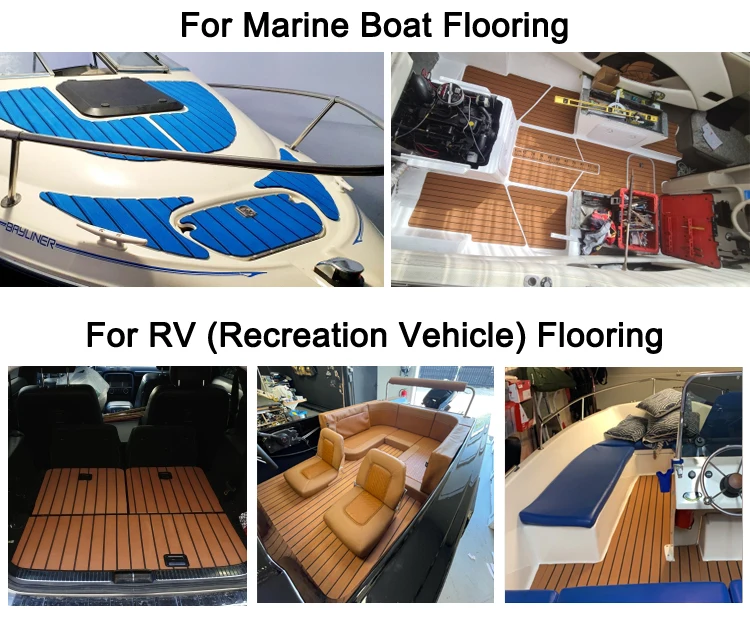 Futchoy 240 x 90 Decking Boot Antirutschmatte, Marine Yacht RV  Selbstklebende aus synthetischem Teakholz, Eva Schaum Teakholz Decking  Bodenbelag, Grau : : Sport & Freizeit