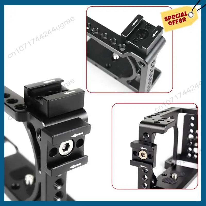 -A15I 3Set DSLR 카메라 케이지 리그/플래시/LED 조명/마이크/모니터 장착용 1/4 스레드 콜드 핫슈 마운트 어댑터